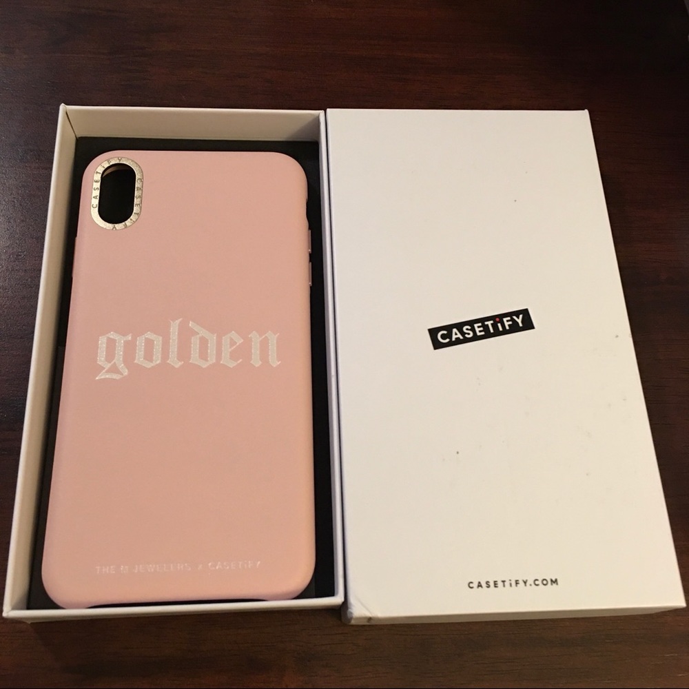 Casetify case for iPhone Xs Max "golden" M Jewelers